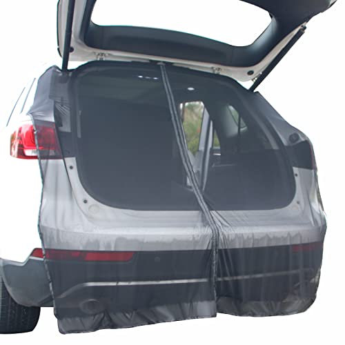 TECUUL Auto Heckklappe Mesh Screen für SUV, T5 T6 Zubehör Mesh Moskitonetz mit Reißverschluss Wohnmobil Wohnwagen Camping Zubehör