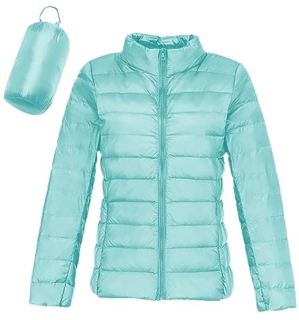 Femme Doudoune Légère Femme Hiver Veste Doudoune Capuche Pliable Fine Ultralight Femme Grande Taille Puffer Jacket Blouson Doudoune Duvet Plume Oversize Doudounes de Randonnée Femme