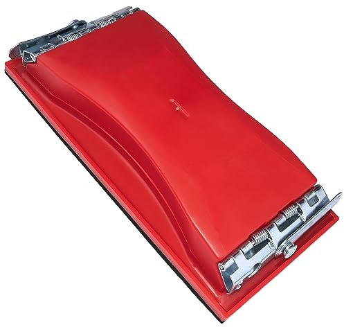 AERZETIX - C69378 - Taco de lijado manual 210x105mm - soporte/bloque de lijado para papel de lija/abrasivo - herramienta de albañil/placa de yeso - alisar/aplanar - en plástico