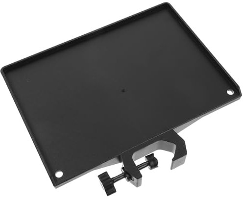 ibasenice Mikrofonständer Ablage Aus Robustem Kunststoff Mit Verstellbarer Klemme Sound Card Tray Praktisches Ständer-tablett Für Handy Zubehör Kleine Gegenstände Stabile Halterung