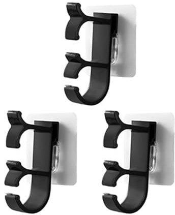 CpapSchlauch-Aufhänger, CpapMaskenhaken, rutschfest, CpapTube-Halter, Organizer, Aufhänger für CpapMasken und CpapTube, verhindert Auslaufen von Rohren, selbstklebende Schlauchhalterung, schwarz, 3