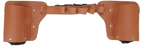 XHTLLO Fondina Per Birra, Portabottiglie Per Birra Regolabile in Pelle PU, Cintura Per Birra Portatile a Mani Libere, Portabottiglie Per Birra in Vita Per Campeggio Escursionismo All'aperto