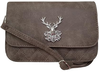 Moschen Bayern Trachtentasche Dirndltasche Damentasche Handtasche Umhängetasche Ledertasche - Reh Braun