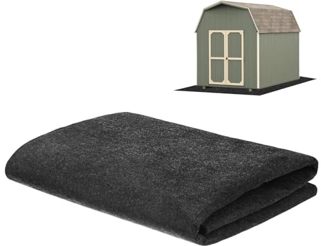 M METERXITY Outdoor Storage Shed Mat, 3x3 FT Waterproof Small Shed Flooring Mat for Patio Furniture Floor Protecting from Wear/Liquid/Dust/Oil, Non-Slip Carport Pad [Grey]
