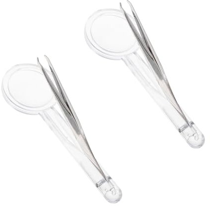 Healeved 2stücke Handheld Lupen Mit Pinzette Vergrößerungsglas Für Handy Tragbares Lupendesign Für Haushaltsgebrauch Felduntersuchungen Labore Und Schmuckherstellung