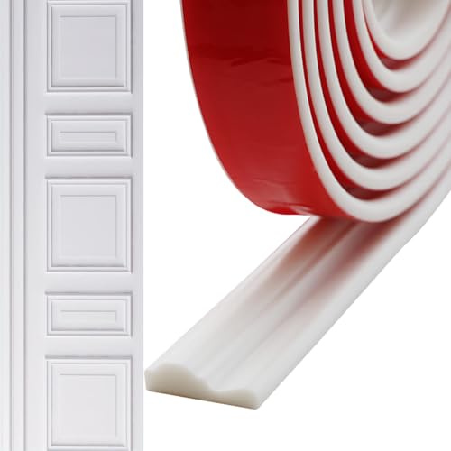 Moulure Murale Garniture Murale Autocollante Moulure Adhesive(2.7cm*5)