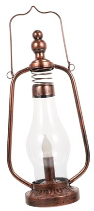 TOYZFRIENDY Vintage Flammenlose Wandlampe Aus Eisen Mit Led Dekoratives Öllicht Ornament Kompaktes Retrostil Handlampendesign Für Wohnraum Und Partydeko Eleganter Stimmungsleuchter