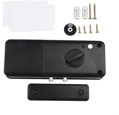 Per Tuya App Compatibile Smart Serratura Invisibile per Interno Per Porte in legno, Supporta Scheda e Per Sbloccare, Funzione di Chiusura Magnetica Automatica