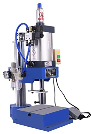 Punzonadora neumática de alta presión, 200 kg, una sola columna, 63 tipos, bazo de gas pequeño, máquina remachadora de alta precisión para perforación de agujeros de chapa metálica