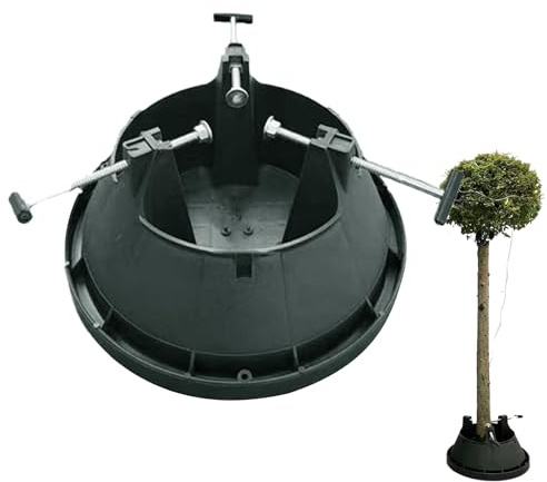 Weihnachtsbaum Ständer | Kunstbaum Ständer | Schutzvorrichtung Für Künstliche Pflanzen Mit 3 Verstellbaren Bolzen Und Wasserspeicherfunktion | Für Innenbereich Außenbereich Garten Bauernhaus