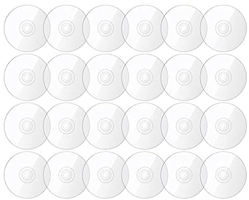 Agmoctz 50 pz CD Chiari CD Accessori Decorativi per la Pittura CD Vergini per la Decorazione DIY Estetica Parete CD Camera Decorazione Trasparente Parete CD