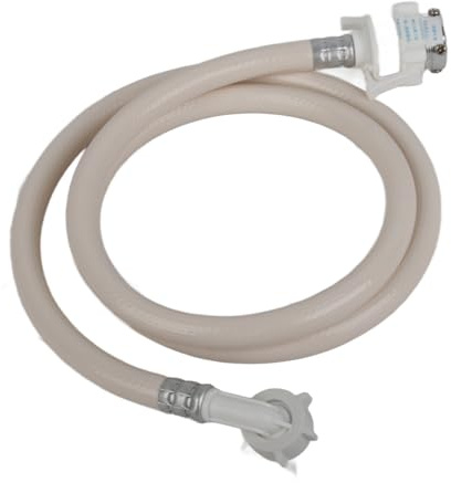 Julihai Tubo di Carico Dell'acqua per Lavatrice Automatica in PVC Antiscoppio con Connettore in Metallo per Un'installazione Flessibile (1,5 m)