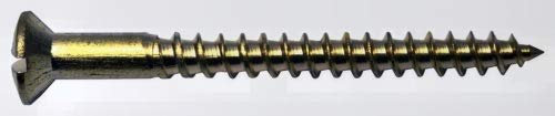 Holzschraube Linsenkopf Messing Blank DIN 95 4 X 25 50-Stück