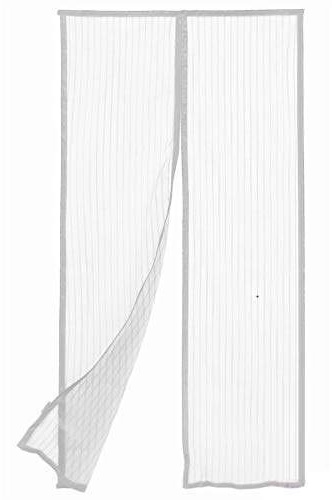 BricoShopping® Zanzariera Magnetica Tenda REGOLABILE con MAGNETE CONTINUO calamita interna Per Porta Fissaggio Rapido Su Finestre Balconi In Legno Alluminio (145 Bianco)