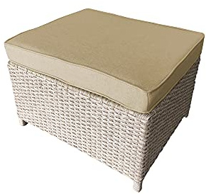 chilly pilley Palettenkissen Sitzkissen Gartenkissen Palettenpolster Palettenauflage Sitz Sofaskissen Garten Kissen Abnehmbar Waschbar Keder Naht (80x80x15, Cappuccino)
