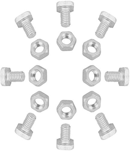 Otzoan 50 stycken hammarhuvudskruvar, T-skruv M6 x 15 mm med muttrar set för växthus