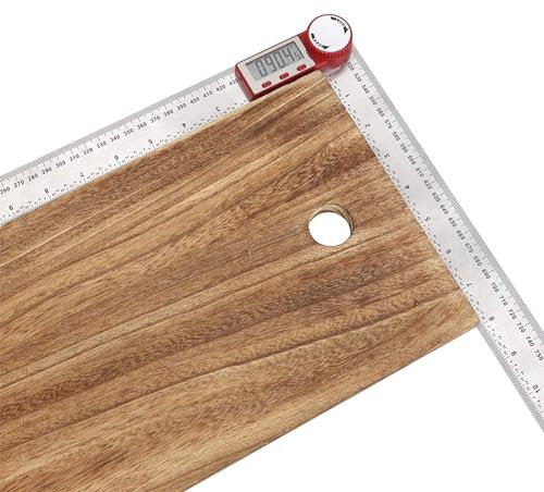 Digitaler Winkelmesser, Digital Angle Finder Protractor elektronisches Messlineal 360 Grad Winkellängen Messwerkzeug für die Winkellänge(0-500mm)