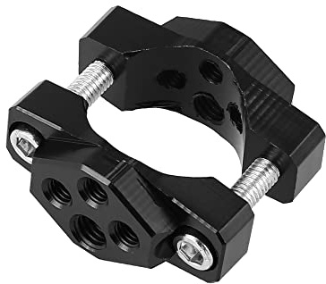 Motoforti Abrazadera De Manillar 17-32mm Para Sportbike Negro 1pc