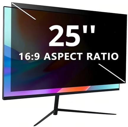 Cuifati 25 Inch Computer Screen Filter, 16:9 Computer Anti Scratch Protector, Blue Light and Anti Glare Filter Eye Protection Filter, Computer Monitor Shield