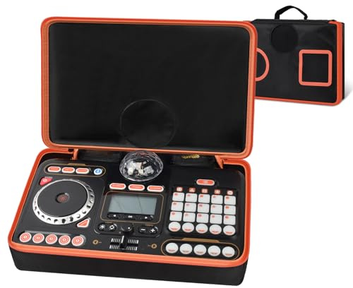 Peciue DJ Mixer Bag for VTech KidiStar DJ Mixer, Kidi DJ Mix, (Not Included Kids Music Toy DJ Mixer) - Case Only (orange)
