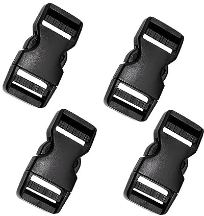 Hebilla de Plástico, 4 Piezas Hebillas de Correas, 25 mm Hebilla de Liberación Lateral de Plástico, Hebilla de Liberación Lateral Doble, Hebilla de Mochila, para Equipaje, Mochila