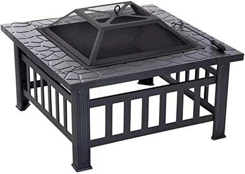 TEmkin Gasgrill, Feuerstellen, Außenheizungen, Barbecue-Grill, Holzkohle-Grillwerkzeug, Feuerstelle, quadratischer Innenhof, Camping-Grilltisch, Familientreffen