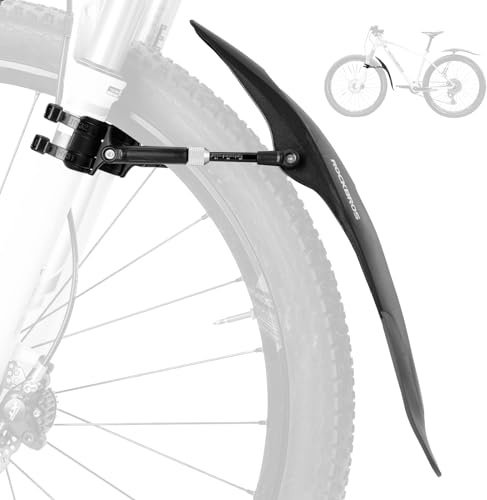 ROCKBROS Fahrrad Schutzbleche Set Vorne Fahrradschutzblech Verstellbare Universale Flexible Steckschutzbleche mit Streben 26-29 Zoll Räder Innovativ Montage für MTBs Citybikes Rennräder