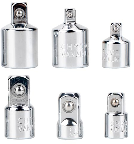 Socket Adapter Set, Impact Adapter, 1/2, 1/4 to 3/8 Adapter, 3/8, 1/4 to 1/2 Adapter