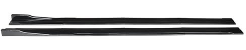 Auto Seitenschweller Für Ford Für Mustang Für Focus RS ST Für Fiesta Für Mondeo Rocker Panels Lip Autoscooter Seite Röcke Verlängerung Änderung Auto Seitenrock Splitter (Farbe : Glossy Black)