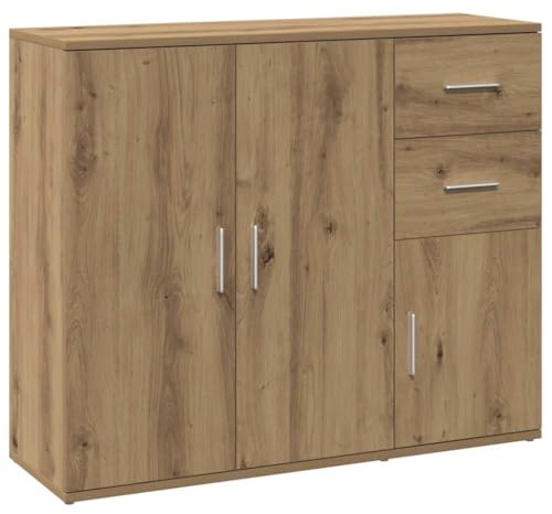 vidaXL Sideboard Artisan Oak 91x29.5x75 cm Engineered Wood