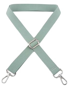 1 Stück Tasche Schultergurte Taschengurte zum Wechseln,Taschengurt 2.5 cm Breit,Verstellbarer Schultergurt 75-145 cm,Schulterriemen,DIY Tragegurt für Rucksack Handtasche,Graugrün+Silberschnalle