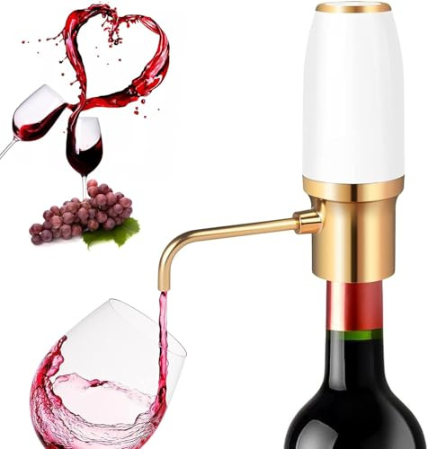Decantador eléctrico inteligente de vino y dispensador de whisky, control de flujo ajustable, bomba de vertido rápido para licor, juego de regalo ideal para entusiastas