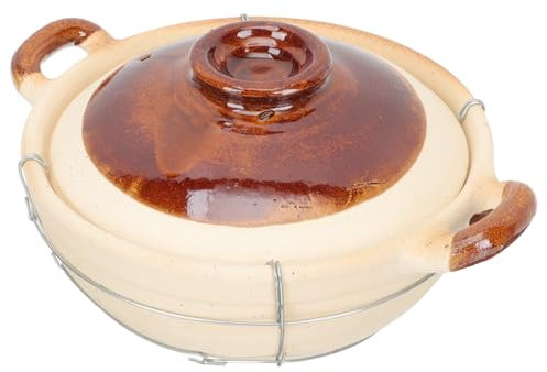 VERDANVERSE Casseruola Da Cucina Con Manico Singolo Ceramica Per Zuppe Noodles e Piatti Tradizionali Accessorio Per La Cucina Casalinga