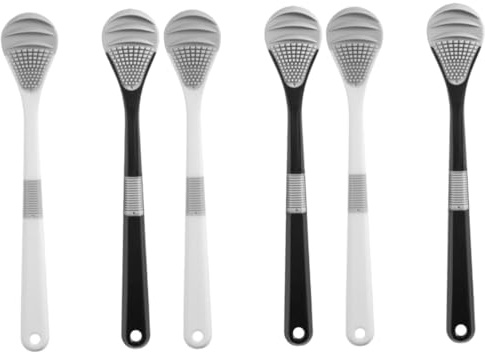 OATIPHO 3 Set Raschietto Per Lingua Inossidabile Strumenti Orale Ergonomici Per Adulti Combatti Alitosi E Migliora Salute Orale Facile Portare E Utilizzare 2 Pezzi * 3