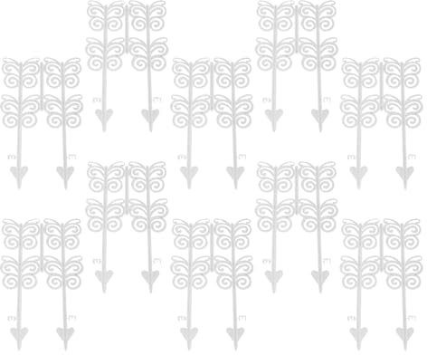 Krmoau Clôture de jardin, clôture de jardin papillon, 10 panneaux de bordure pour chiens, cour, paysage, parterre de fleurs, terrasse, extérieur