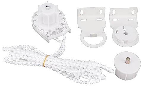35mm Roller Blind Fittings, Roller Blinds Mounting Brackets with Bead Chain, Rollers Blind Spares Replacement Repair Accessories for Fixing Curtain Blinds Shades Windows