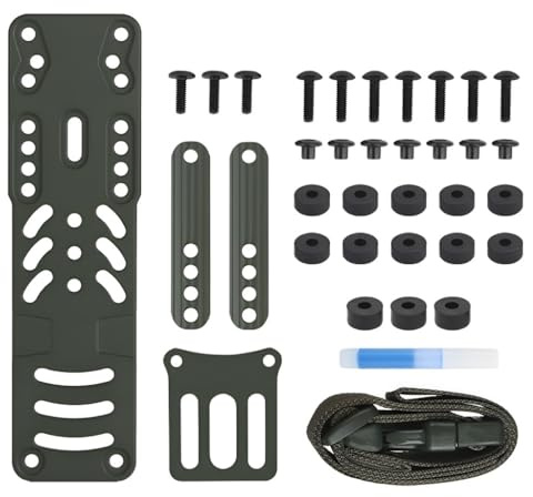Adattatore For Fondina Modulare Tattica Di Seconda Generazione, In Nylon, Altezza/inclinazione Regolabile, Adatto For Attrezzature Inferiori A 5,7 Cm For Attività Squadra/giochi Tattici(RG)
