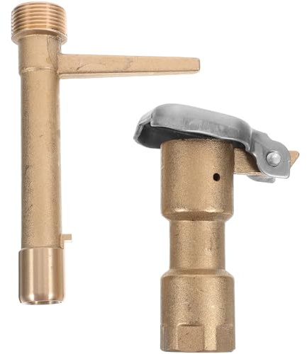 Abaodam Vanne d'eau Rapide en Cuivre 6 Points Mâle, Prise d'eau Souterraine pour Jardin et Pelouse, Connecteur d'Arrosage Enterré, Équipement d'Irrigation Fiable pour Tuyau d'Arrosage