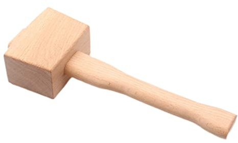 Martillo para tallar madera, mazo de madera de haya, martillo para trabajar la, carpinteros, carpinteros