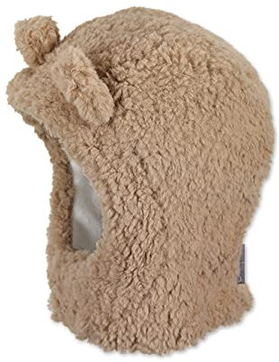 Sterntaler Unisex Baby Tørklæde hue Fluffy i M tze, Beige, 43 EU