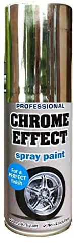 Elito Home & Garden® Chrome Effect Spray Paint 400ml | Professional Quality | Ideal and Perfect Finish for Cars, Bikes, Vans, Metal and Wood (Pack of 1 - 400 ml, Chrome Effect)
