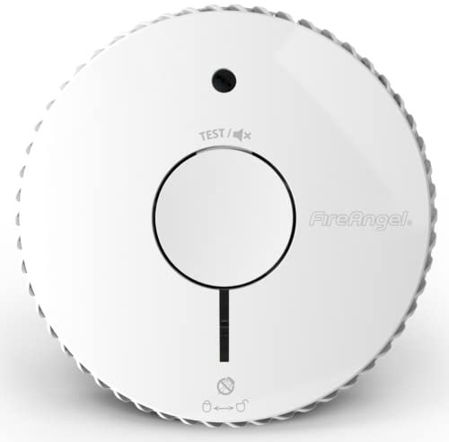 FireAngel FA6115-FRT Détecteur de Fumée Optique certifié NF, Détecteur Incendie pour Maison et Caravane, Durée de Vie de 10 Ans, Remplace Le ST-625