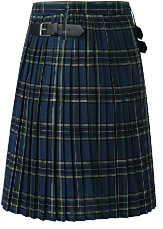 Hombres Escocés Kilt Hombres Tradicional Kilt Individualidad Vintage Casual Falda Escocesa Hombre Tartán Utility Kilt Táctico Cargo Kilt