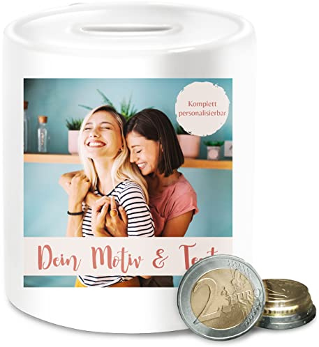 Spardose - eigenem - Eigenes Foto I Eigenes Bild - Unisize - Weiß - sparbüchse Bedruckt Foto-spardose selbst drucken Druck Keramik spendendose personalisierte trinkgeldkasse selber gestalten Photo