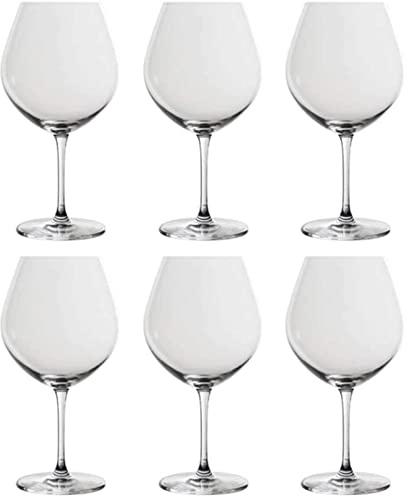 OLOTU Copas de Vino Juego de Copas de Vino de 6 Copas de Vino Tinto, Juego Grande de Copas Transparentes para Uso Diario, celebración de Bodas, cristalería entretenida Exquisito