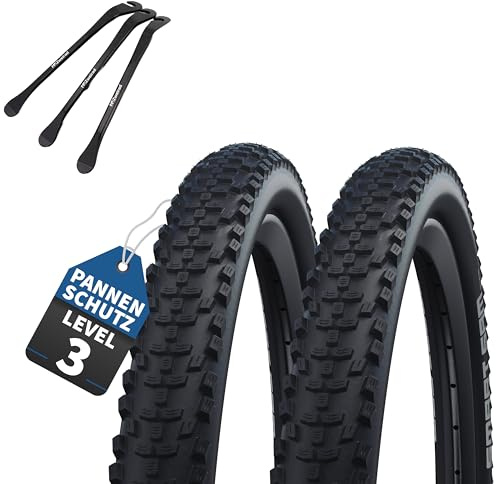 2er Set Schwalbe Reifen Smart Sam HS 476 26 Zoll (57-559) auswählbar mit Schläuchen + MSZweirad Reifenheber Performance Line (26 x 2,25 (57-559), Ohne Schläuche)