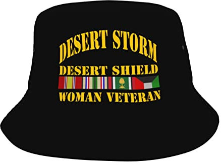 Desert Storm Veteran Hats Unisex Fashion Sun Cap Packable Outdoor Fisherman Hat Sports Vacation Headwear
