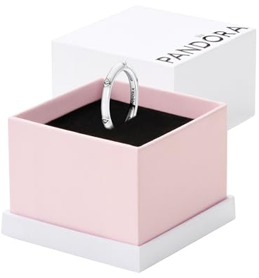 Pandora ME Ring, Sterlingsilber, mit klarem Cubic Zirkonia und weißer Emaille