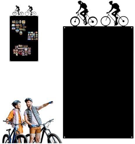 Anwicar Magnettafel mit Flugzeug - motiv - Magnetische Pinnwand 98x50 cm - aus Stahl - ideal für Magnete und Notizen - magnetisches Whiteboard - beschreibbare Tafel - inkl. Montageset