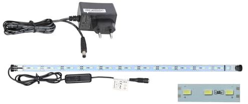 ZooPaul LED Tube Leuchten 60-100cm Aquarium Terrarium Beleuchtung (Weiß Einzeln, 80cm für 100er Abdeckung)